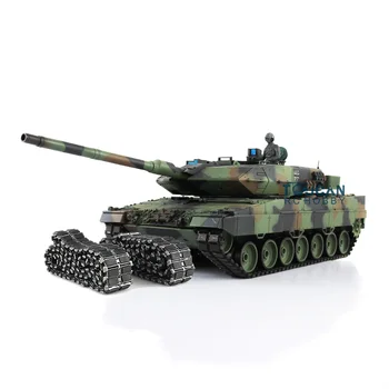 1/16 RC Танк Leopard2A6 3889 Металлический Корпус TK7.1 Материнская плата С Дистанционным Управлением Танки Дымовая Установка Вращение на 360 градусов TH22465
