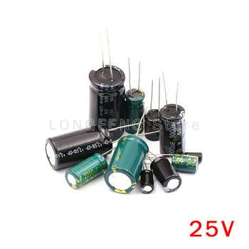 1ШТ 25V22000uF 22000 мкФ 25 В Подключаемый алюминиевый электролитический конденсатор