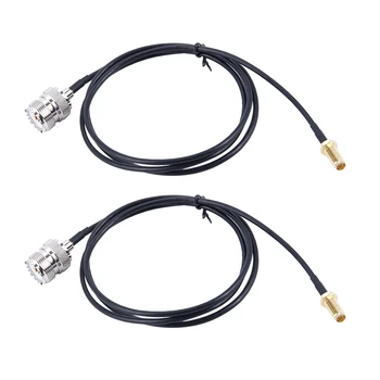 2 штекера SMA для UHF SO239 PL259, кабель-адаптер 1 м