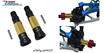 + 24 мм / + 12 мм универсальная головка CVD из закаленной стали спереди / сзади для запчастей TRAXXS-1/5 X-MAXX 8S MONSTERTRUCK