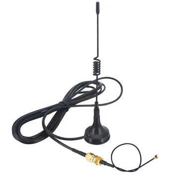 433 МГц Антенна 5dbi SMA Штекерный разъем Прямой Wifi для радиолюбителей + SMA женская перегородка к Ufl./IPX кабель с косичкой 1.13 15 см