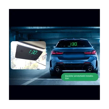 H10 Автомобильный HUD-дисплей HD Автомобильный интеллектуальный дисплей расхода топлива, индикация скорости, Сигнализация превышения скорости прибором