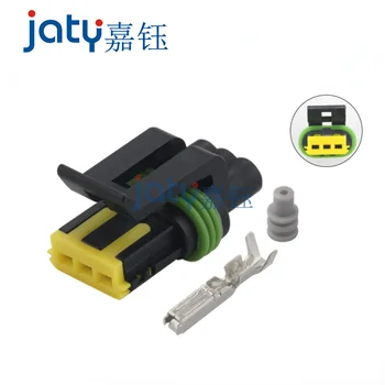 JATY 3-контактный 444044-1 Автомобильный Водонепроницаемый разъем для подключения ремня безопасности DJ7039YC-1.5-21