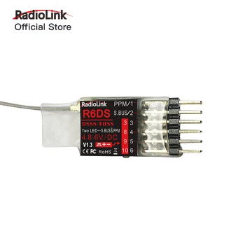 Radiolink R6DS 2.4 G 6-канальный радиоуправляемый передатчик-приемник SBUS/PWM/PPM Подходит для гоночных дронов Совместим с AT9S/AT10/AT10II