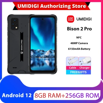 UMIDIGI BISON 2 Глобальная версия 4G Прочный телефон 6 ГБ 128 ГБ / Bison 2 Pro 8 ГБ 256 ГБ 6150 мАч 6,5 