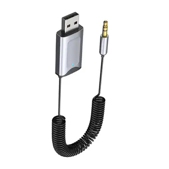 Автомобильный USB-адаптер AUX-приемника, Аудиокабель 3,5 мм, Динамик из сплава для телефонов