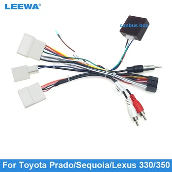 Автомобильный аудио DVD-плеер LEEWA 16PIN, кабель питания Android, адаптер для Toyota Prado/Sequoia/Lexus 330/350 Жгут проводов