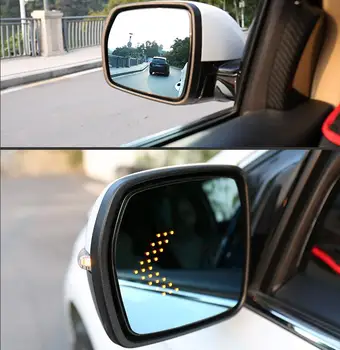 Антибликовое светодиодное стекло бокового зеркала заднего вида с подогревом для Ford Mondeo MK5 2014-2020