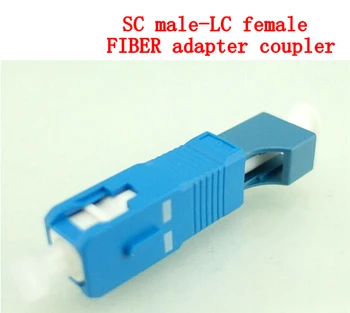 бесплатная доставка AB43C 10шт SC мужской - LC женский однорежимный/многорежимный фланцевый адаптер оптоволоконный соединитель для цифровой связи