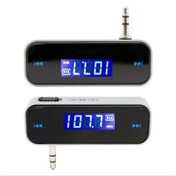 Беспроводной стерео музыкальный аудиопередатчик Ключ 3,5 мм Разъем Аудиоплеер для iPhone Динамик Автомобильный FM-передатчик громкой связи