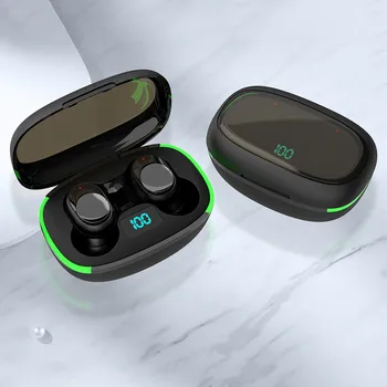 Беспроводные наушники Bluetooth Стереонаушники-вкладыши Светодиодный Цифровой чехол для зарядки Сабвуфер с шумоподавлением Наушники Bluetooth