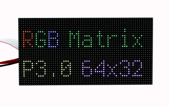 Великолепный RGB полноцветный светодиодный матричный дисплей 64 × 32 пикселей для Raspberry Pi, шаг 3,0 мм, 2048 встроенных RGB светодиодов
