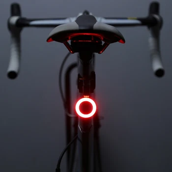 Велосипедный фонарь Zacro с несколькими режимами освещения, заряжаемый через USB, светодиодный велосипедный фонарь со вспышкой, задние велосипедные фонари для горных велосипедов, подседельный штырь