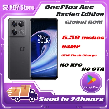 Глобальная встроенная память OnePlus Ace Racing Edition 5G Сотовый телефон 6,59 дюйма MTK Dimensity 8100 МАКС 5000 мАч 67 Вт Быстрая Зарядка 64 МП NFC