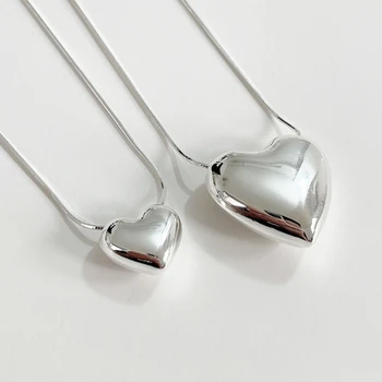 Готическое ожерелье с подвеской в виде сердца с любовью для женщин, Корейская мода, винтажные украшения для вечеринок, подарок на день рождения, колье-цепочка Kpop