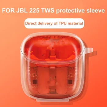 Для Bluetooth-гарнитуры JBL Tune 225 TWS полностью прозрачный защитный чехол для спортивной гарнитуры T225 коробка для зарядки защитный чехол