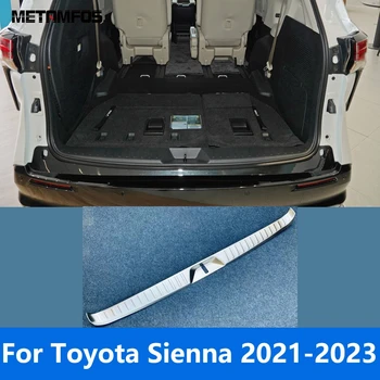 Для Toyota Sienna 2021 2022 2023 Накладка на порог задней двери багажника Защита заднего бампера От потертостей Наклейка Аксессуары для Стайлинга автомобилей