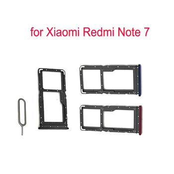 Для телефона XIAOMI Redmi Note 7 Адаптер лотка для SIM-карты для Xiaomi Note 7 Оригинальный корпус Новый держатель лотка для карт Micro SD Замена