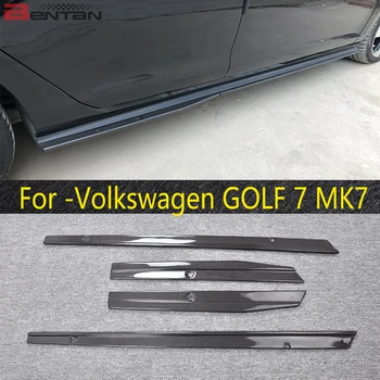 Карбоновый стиль крыла, боковин и подбородка внешних деталей автомобиля подходит для Volkswagen Golf7 MK7 GTI R