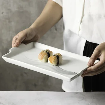 Китайская обеденная тарелка с ручной росписью, корейская посуда, обеденная тарелка, десертная тарелка, тарелка для сухого замачивания, чайная тарелка, керамическая тарелка кунг-фу