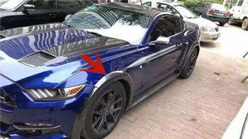 Колесо автомобиля бровь Круглая дуга крыло брызговики брызговики Подходит для Ford Mustang 2015 2016 2017
