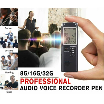 Мини-цифровой аудиомагнитофон с голосовой активацией, диктофон MP3-плеер