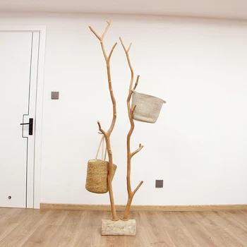 Натуральная сухая ветка вешалка для одежды и шляп Nordic simple декоративное дерево, очищенное от кожуры, вешалка для магазина одежды