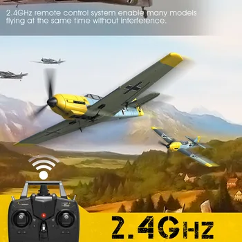 Новая модель самолета-истребителя BF109 с неподвижным крылом, электрическая игрушка с дистанционным управлением, игрушка-самолет из пеноматериала
