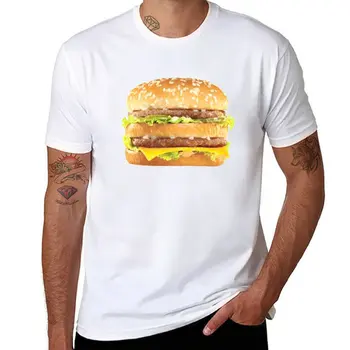 Новая футболка с рисунком Биг Мака, летние топы, футболки для мальчиков, блузка, футболка для мужчин
