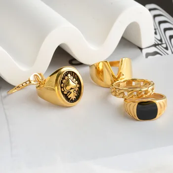 Новый европейский и американский дизайн, металлические кольца с микро-оправой из циркона, открывающие крест, для роскошных украшений для женщин в готическом стиле для девочек