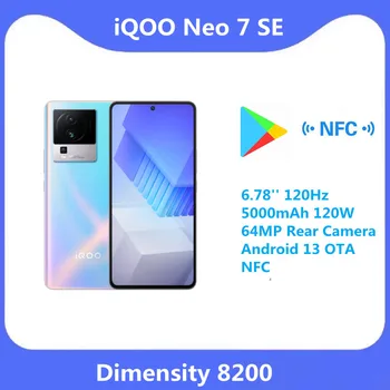 Оригинальный Новый Смартфон Vivo iQOO Neo 7 SE 5G Dimensity 8200 6,78 