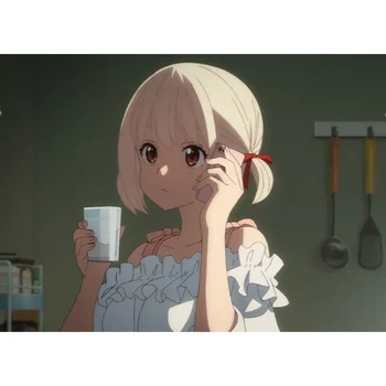 Плакат с милой девушкой из аниме, наклейки с мультяшным Лайкорисом Recoil HD, самоклеящиеся плакаты, украшение комнаты, Аниме Обои, домашний декор