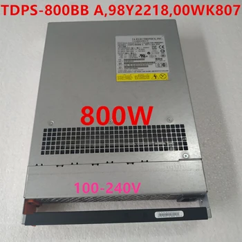 Почти Новый Оригинальный Блок питания для IBM V5000, V3500, V3700, Импульсный Источник Питания TDPS-800BB A 98Y2218 00WK807