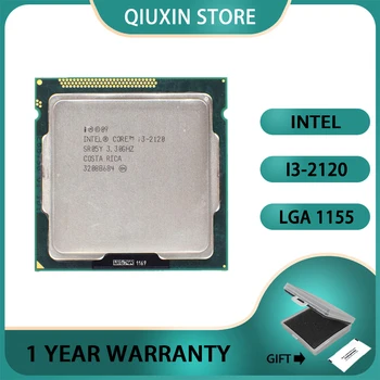 Процессор 3,3 ГГц, двухъядерный LGA 1155, процессор Intel Core i3-2120 i3 2120 мощностью 3 М 65 Вт