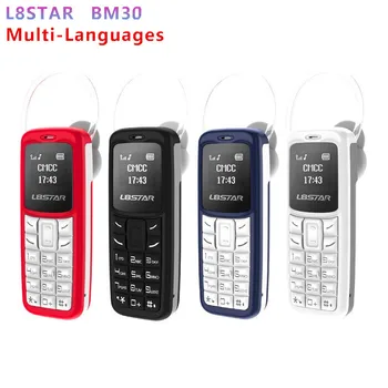 Разблокированный мини-телефон L8star BM30 Мини-мобильный телефон небольшого размера, гарнитура для набора номера, Карман для двух SIM-карт, карман для мобильного телефона
