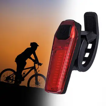 свет заднего фонаря Перезаряжаемый USB-аккумулятор с высокой яркостью, режим езды на велосипеде, светодиодный дорожный велосипед для грузовой стойки, велосипедный прицеп