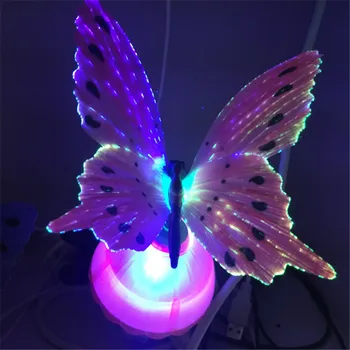 Светящийся светодиодный ночник в форме бабочки Настольная лампа Романтическая спальня Украшение для дома праздника и вечеринки Подарочные лампы Штепсельная вилка США ЕС