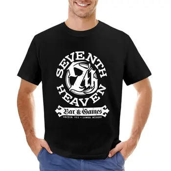 Сектор 7? Seventh Heaven Bar (белый), футболки, футболки с кошками, короткая футболка для мужчин