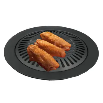  Сковорода-гриль для барбекю Портативная плита с антипригарным покрытием Корейская плита для запекания