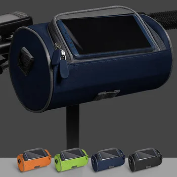 Сумка для верховой езды с сенсорным экраном, водонепроницаемая ультралегкая передняя сумка для велосипеда, зажим для велосипедного крана, Сумка для электрического скутера, Велосипедная сумка-мессенджер