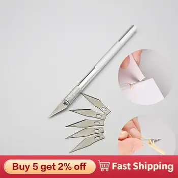 Художественный Универсальный нож С резаком для бумаги Перочинные ножи Инструмент для рукоделия Канцелярский Набор лезвий Резак для бумаги Ручка Инструмент для ручной работы