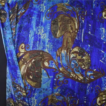 Шелковая ткань J25 шелковая шифоновая ткань с принтом для шелкового платья