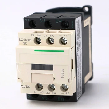 Электрический магнитный контактор постоянного тока LC1D12SD 3P 3NO катушка постоянного тока LC1-D12SD 12A 72V
